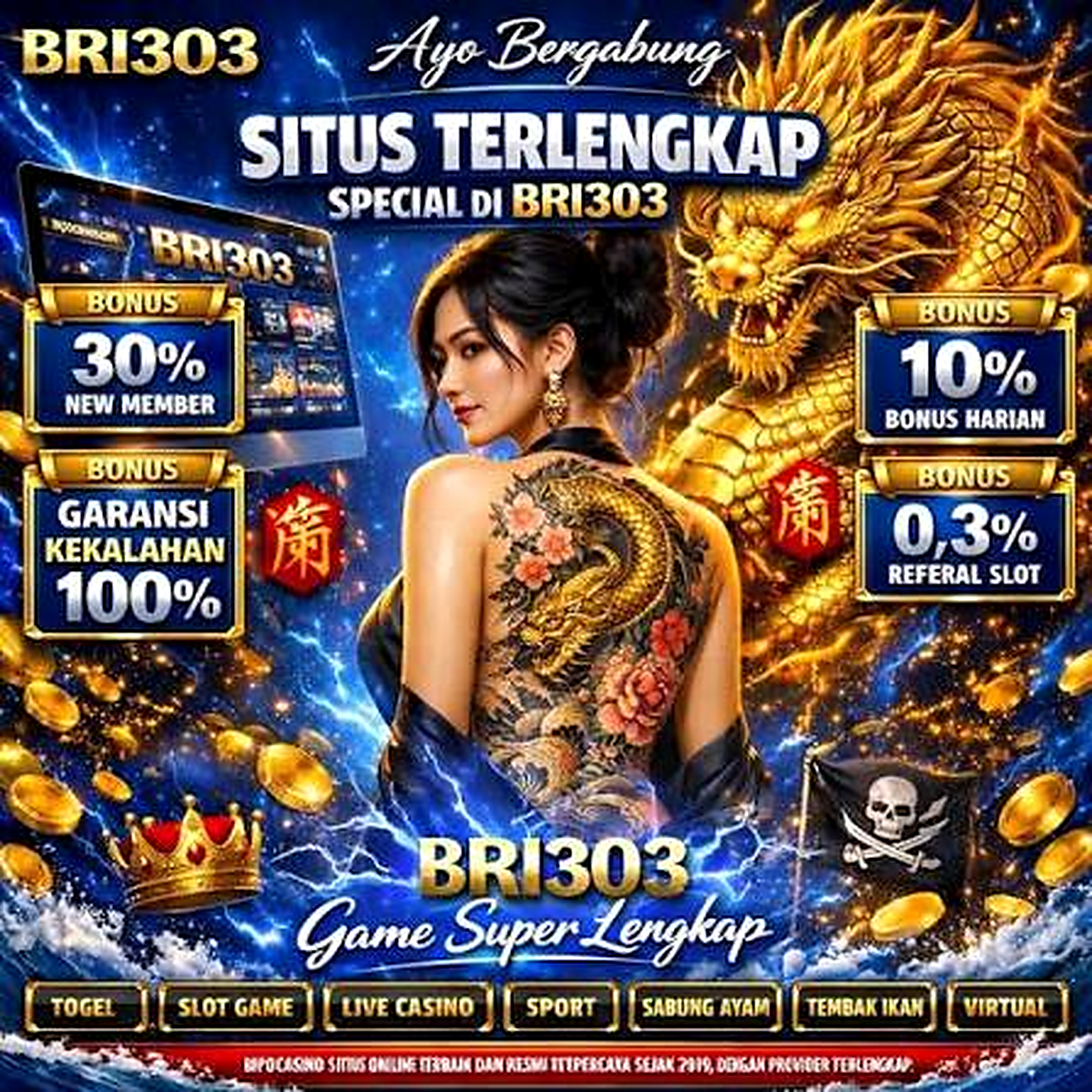 bri303  Situs Pusat Hiburan Slot Online Anti Digital Apothic-Tattoo Version